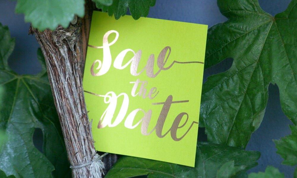 Weinlese "Save the Date"