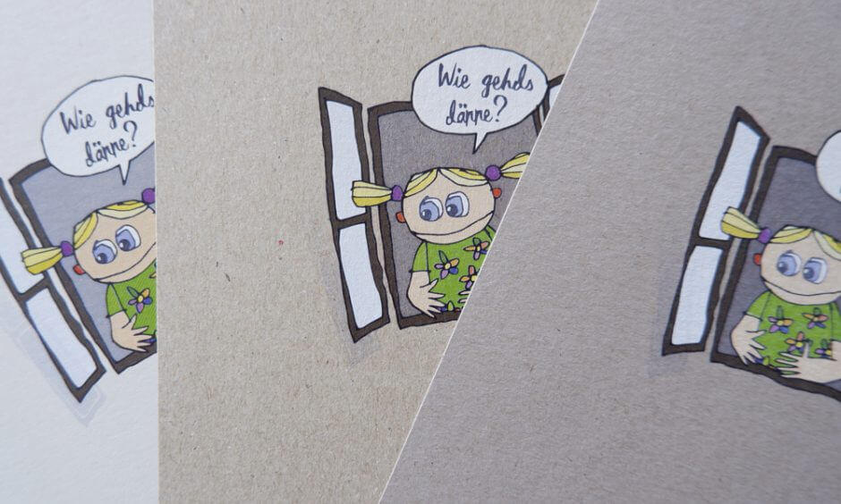 Drucken auf farbiges Papier