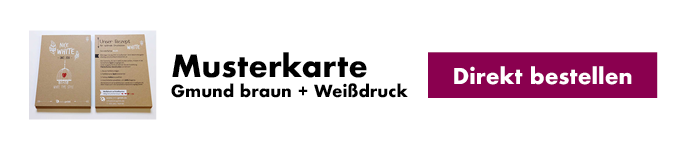 Musterkarte Gmund Braun Kraftkarton direkt bestellen