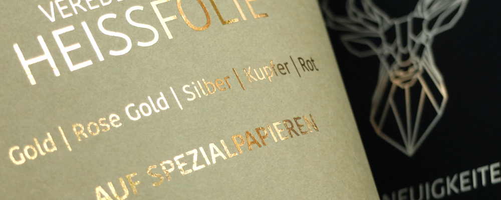 Heißfolie auf Spezialpapier