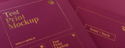 Andruck 300g EXTRA purpur Heißfolie GOLD
