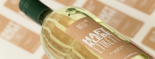 Aufkleber Haftpapier natur