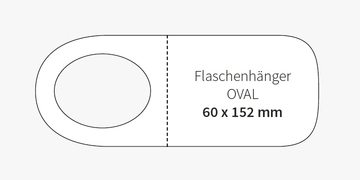 Flaschenanhänger-OVAL