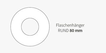 Flaschenanhänger-RUND